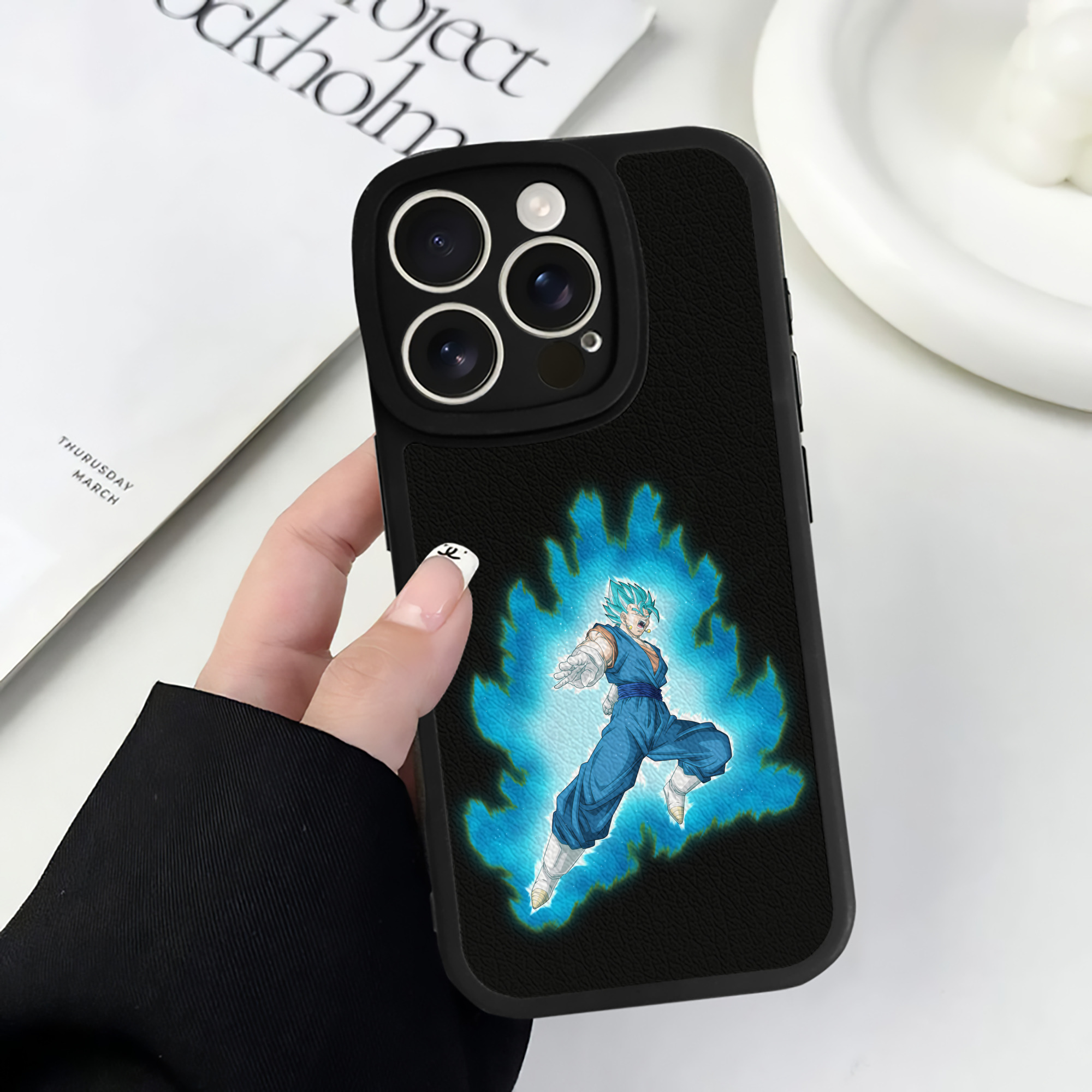 （画像用） ドラゴンボール ベジット DRAGON BALL Vegetto 【iPhone 16シリーズ対応】シリコンスマホケース（レザー調） 材質：シリコン